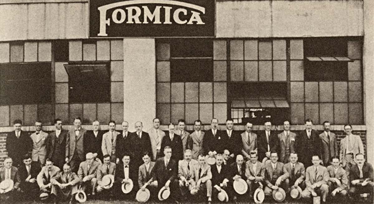 Empleados de Formica en sus orígenes