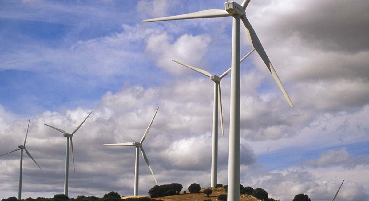 Molinos de viento en el interior de Castellón.