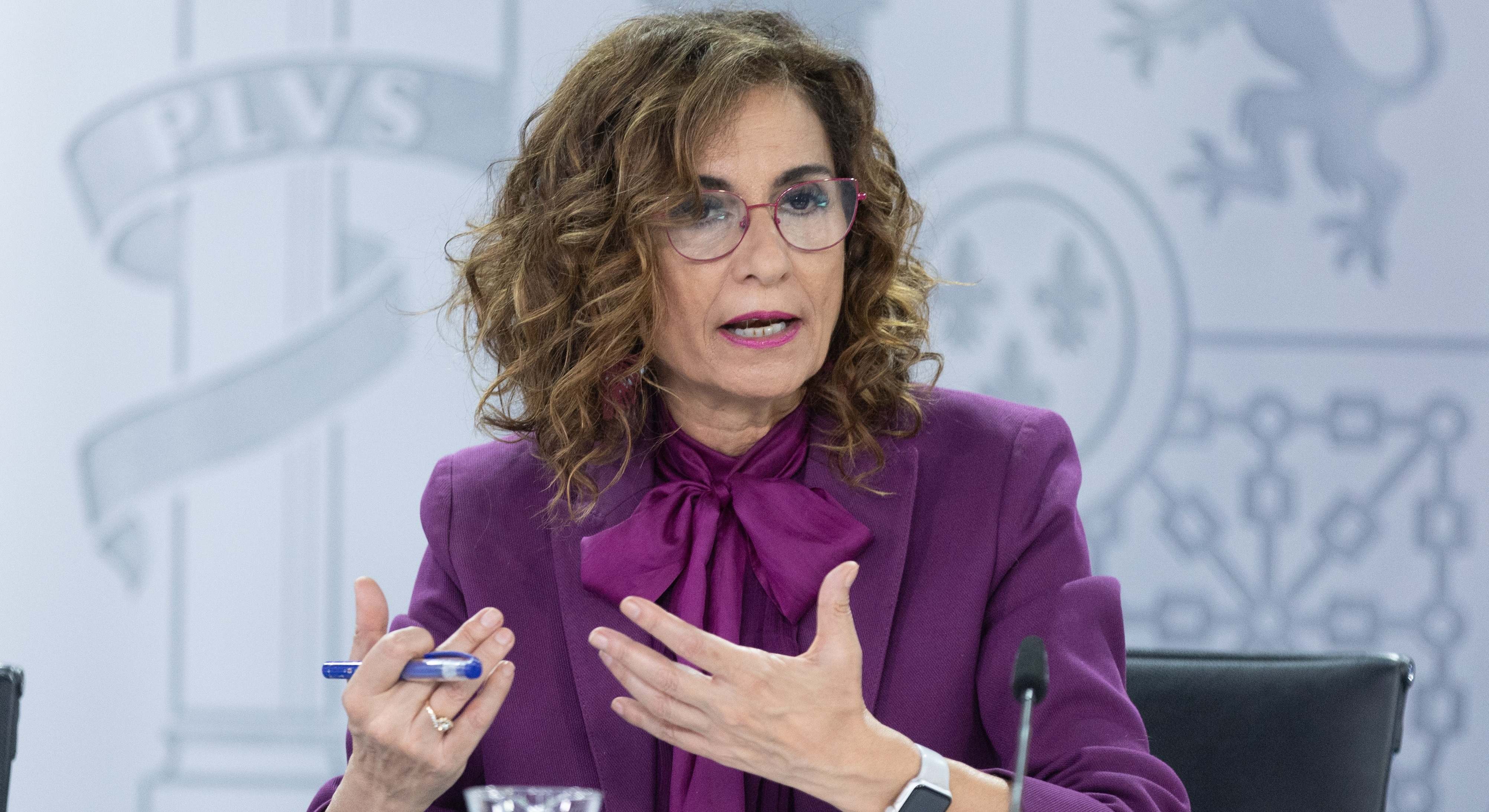 La vicepresidenta cuarta y ministra de Hacienda, María Jesús Montero